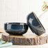 Galaxy Blue Ceramic Snack Bowl Set of 2, 500 ML
